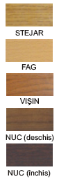 - Stejar - Fag - Visin - Nuc deschis - Nuc inchis